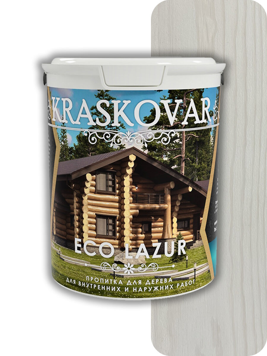 Пропитка для дерева Kraskovar Eco Lazur  0,9 л (бесцветный)