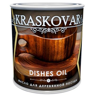 Масло Kraskovar Dishes Oil для деревянной посуды и разделочных досок 0,75л (бесцветный)