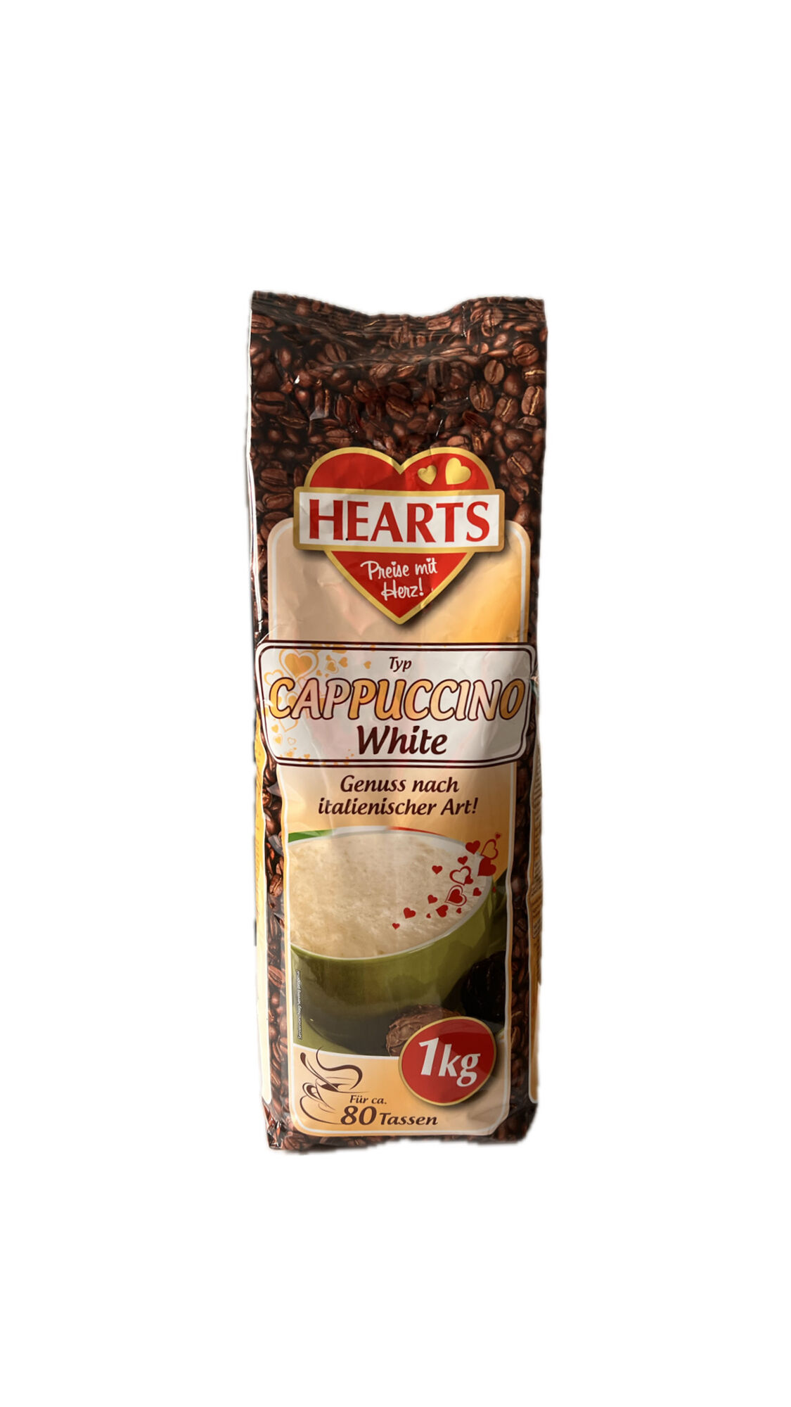 Растворимый капучино  Hearts Cappuccino White 1 кг