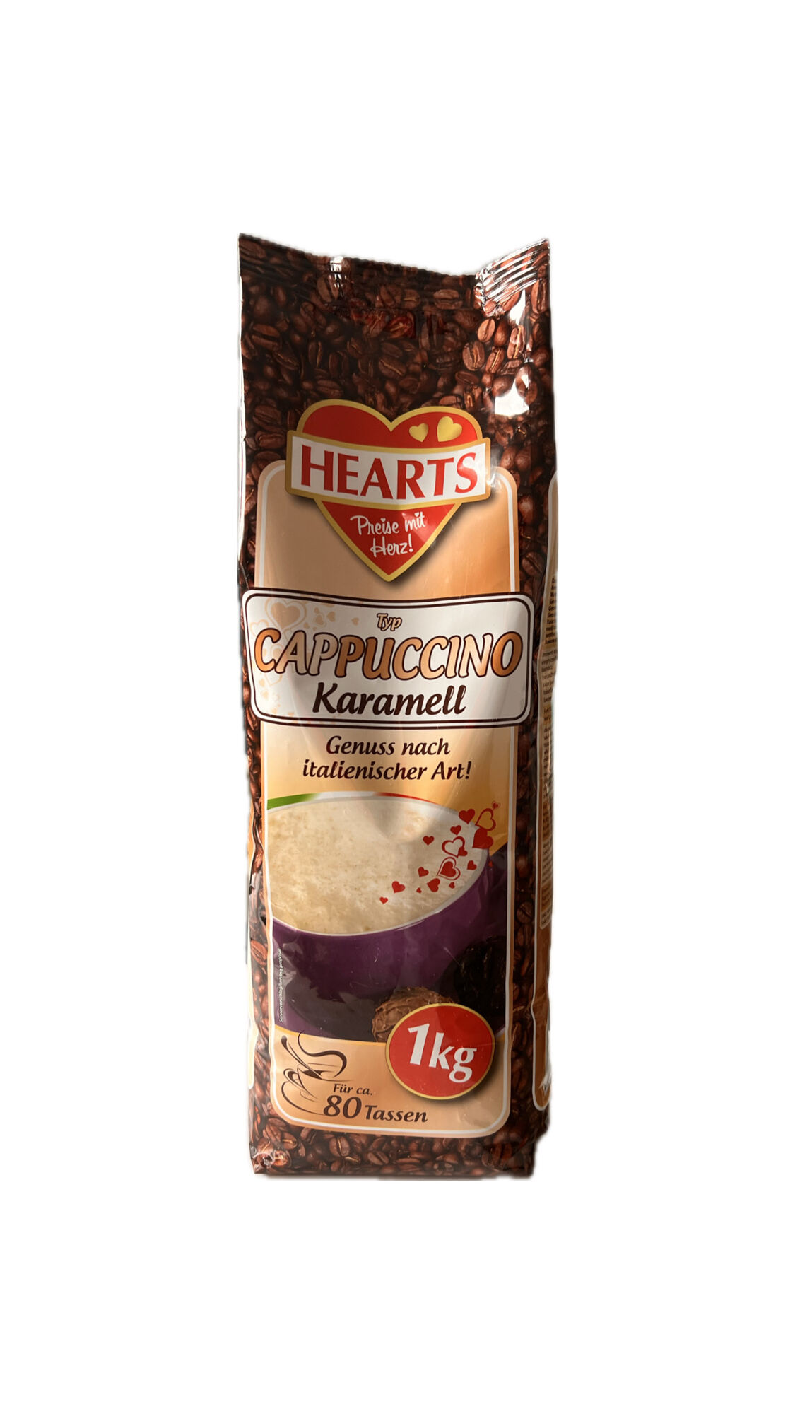 Растворимый капучино Hearts Cappuccino Karamell 1 кг