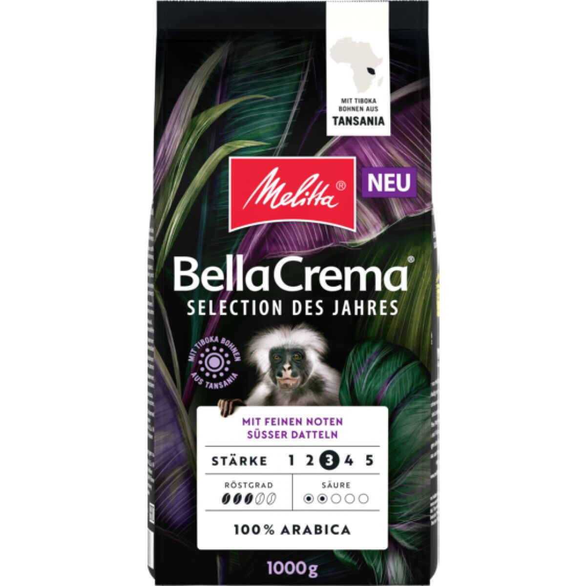 Кофе в зернах Melitta Bella Crema Selection Des Jahres 1 кг