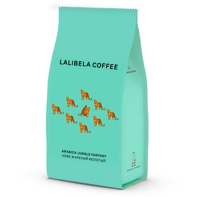 Кофе молотый "Lalibela Coffee ARABICA JUNGLE FANTASY 230г бленд арабики