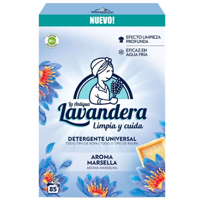 Порошок стиральный LA ANTIGUE LAVANDERA универсальный Aroma Marsella/ Марсельский аромат, картон, 4,675 кг (85 стирок) (синий)