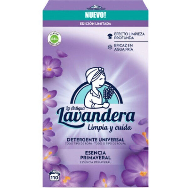 Порошок стиральный  LA ANTIGUE LAVANDERA универсальный Esencia Primaveral/ Весенняя эссенция, картон, 5,5 кг (110 стирок)