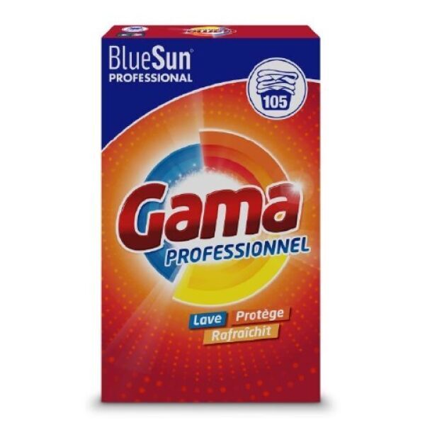 Порошок стиральный GAMA PROFESSIONAL универсальный 6,825 кг картон (105 стирок)