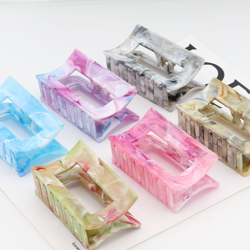 Заколка для волос крабик, мраморная текстура 9 x 4 x 5 см TS10056