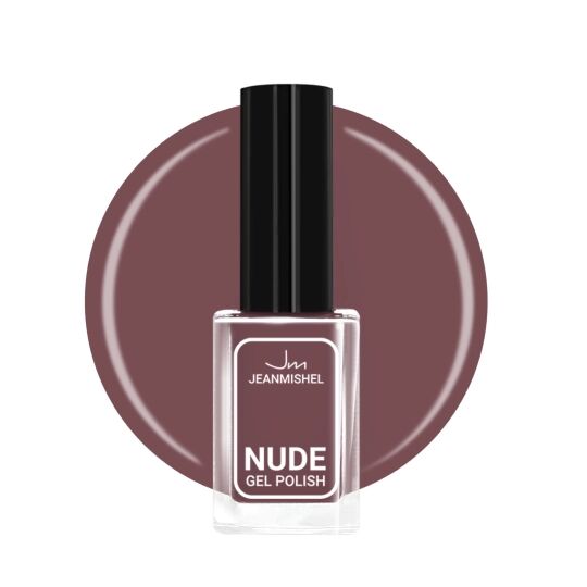 Лак для ногтей с эффектом геля NUDE collection тон 394 бордовый тауп