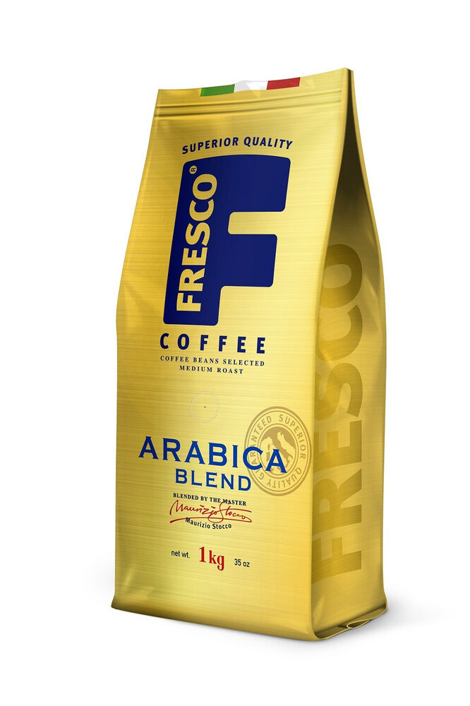 Кофе FRESCO Arabica Blend 1000г, зерно, пакет