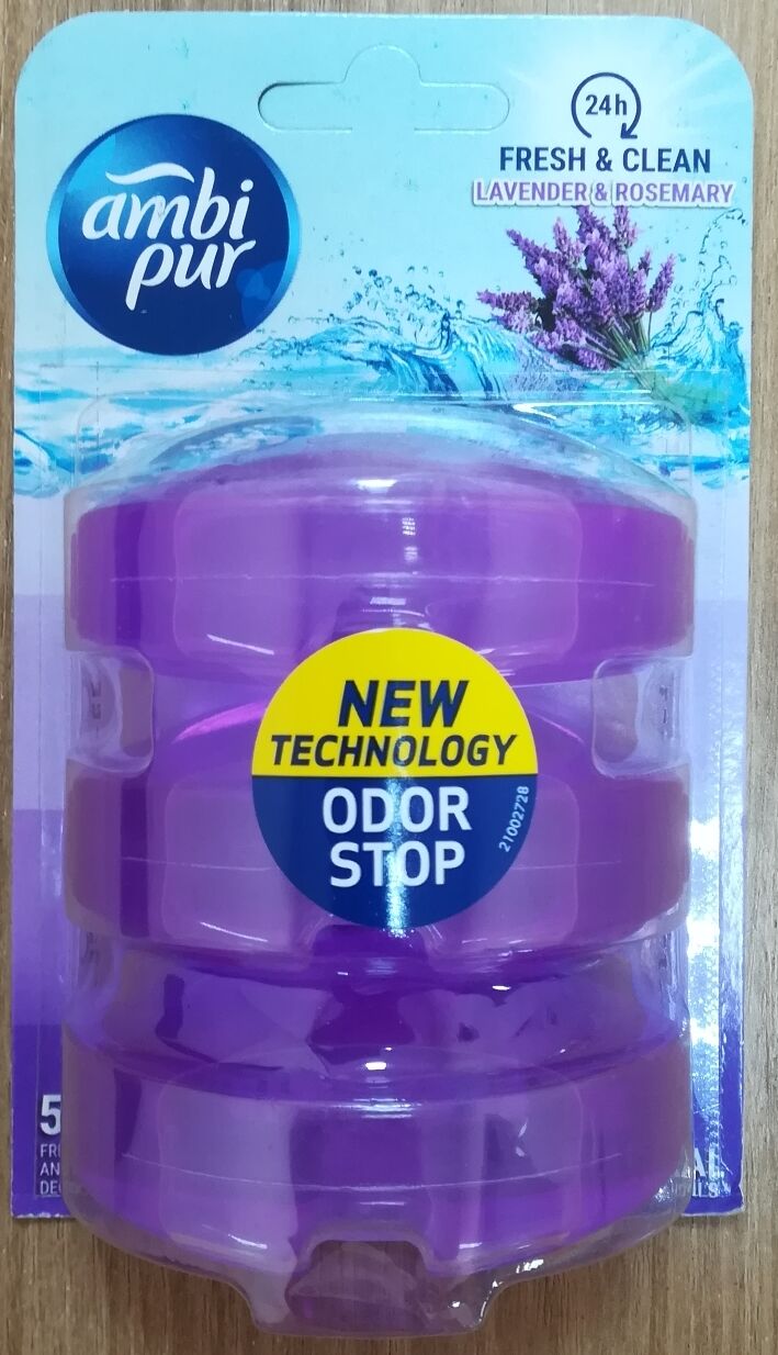 Сменные картриджи для унитаза AMBI PUR Лаванда и розмарин 3*55 мл