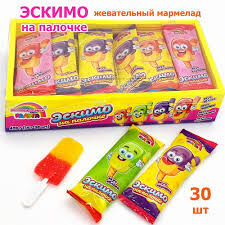 Жевательный мармелад Мармеладная радуга (Эскимо на палочке) 30*14г