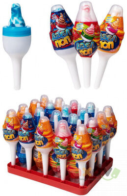 Карамель на палочке Монстр коллекшен ДаблБом с кислой пудрой 30*8г