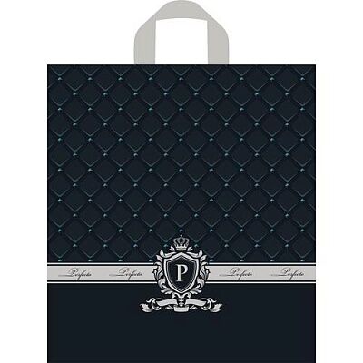 Пакет ПЭ с петлевой ручкой 37х40+3 (25) Тико (Перфекто сапфир)