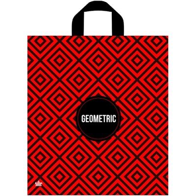 Пакет ПЭ с петлевой ручкой 38х42+6 (50) Тико ПНД (Геометрик)