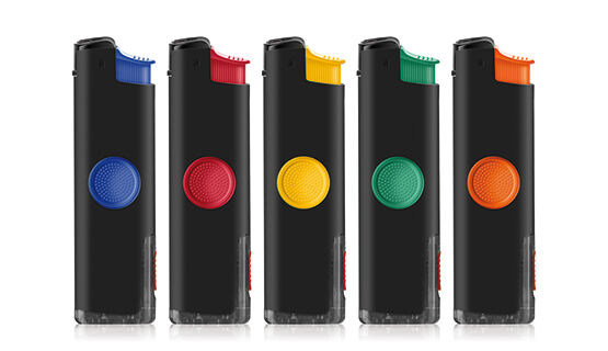 Зажигалка "Wisen" WP-25 TURBO SPINNER RUBBER LED (18524)