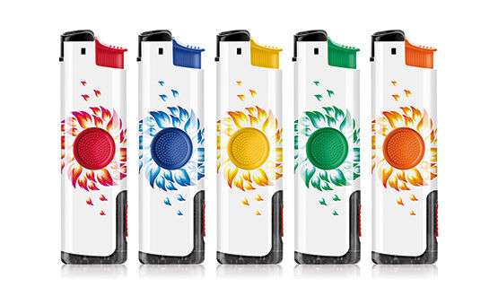 Зажигалка "Wisen" WP-25 TURBO SPINNER SUN LED (18525)