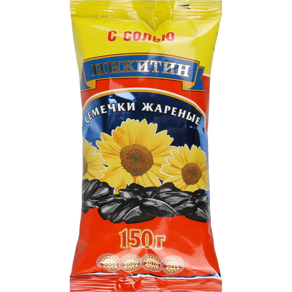 Семечки  подсолнечника "Никитин" с солью 150гр