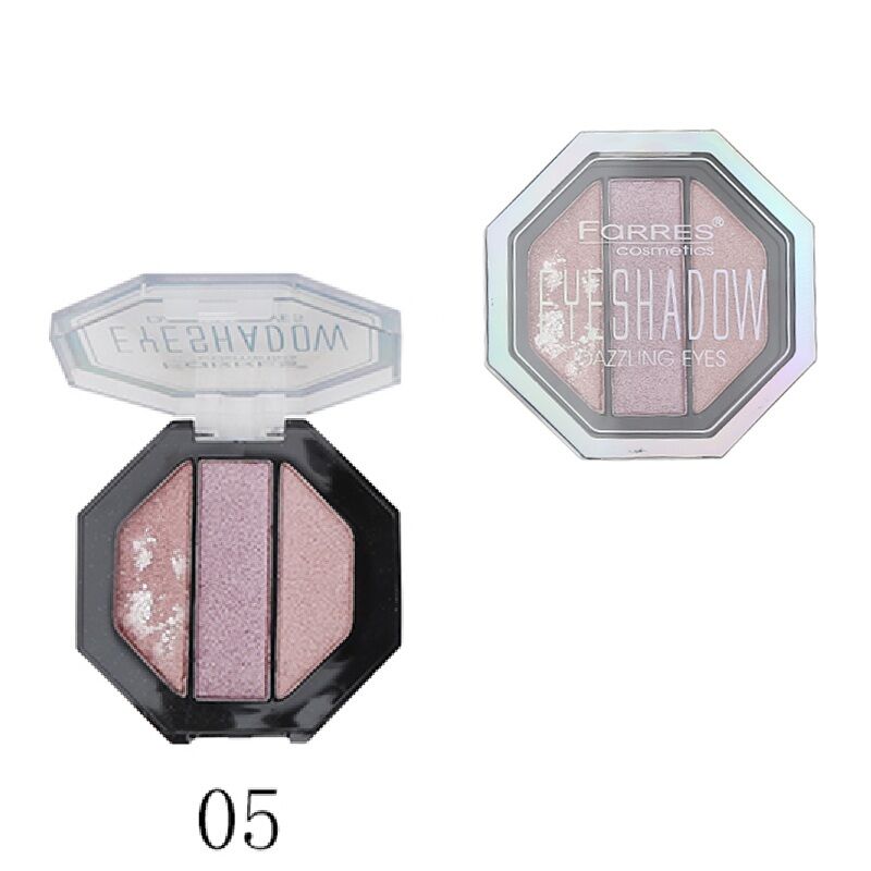 Тени для век 3 цвета "Dazzling Eyes" шиммерные (розовый со слюдой/малина/роз.-кор. (*8*288)
