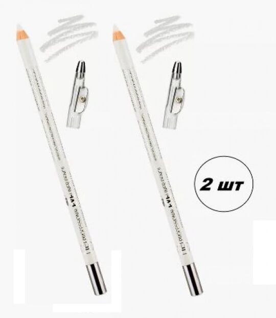 Карандаш с точилкой для глаз (white) (*12*144*2304) W207-034