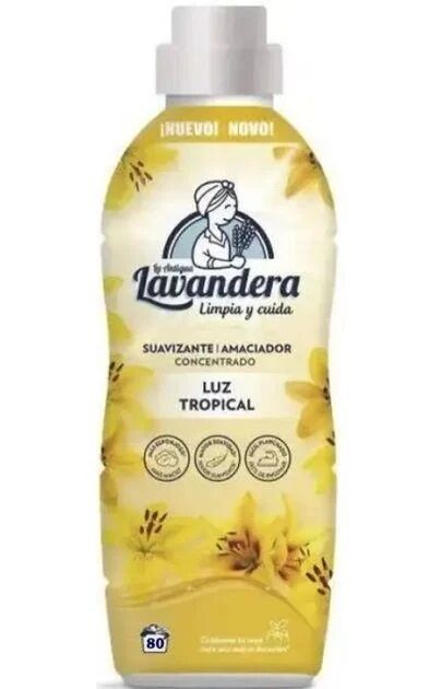 Кондиционер LA ANTIGUE LAVANDERA универсальный для белья Luz Tropical / Тропический луг 1,76 л, 80 стирок (желтый)