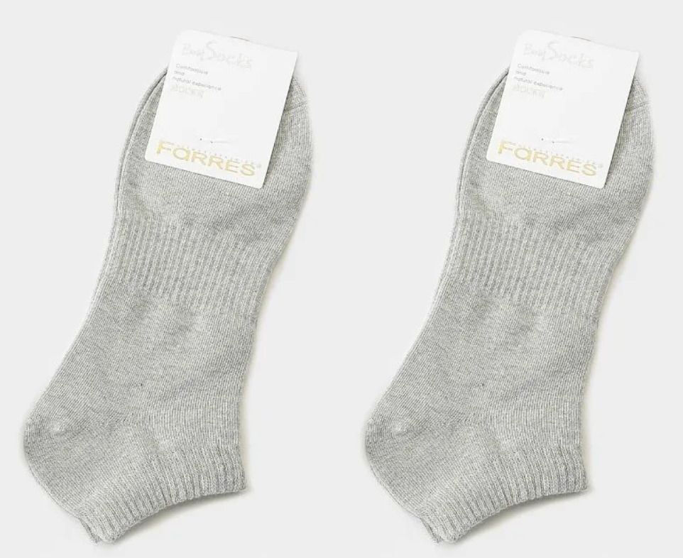Носки женские спортивные короткие однотонные Farres 1015 (GRAY(35-38))
