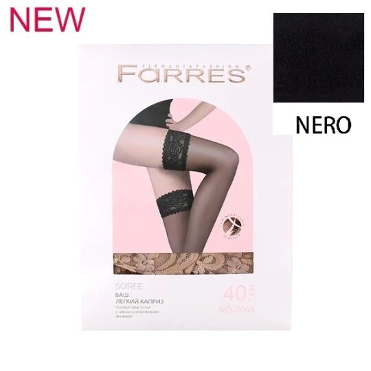 Чулки Farres Soiree 40 den S/M Nero 3005