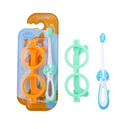 Зубная щетка YS5001 детская с игрушкой "Очки" (*12*288)