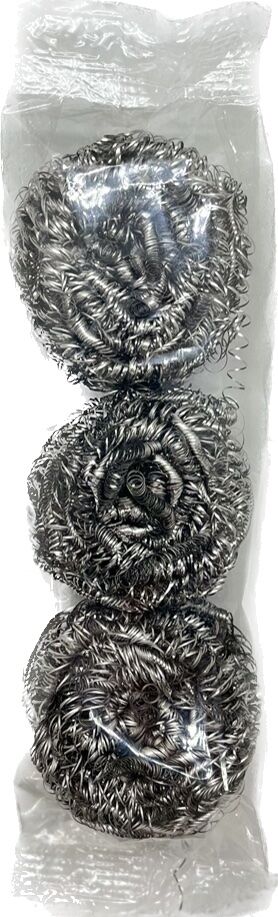 Губка нерж. 12г(спираль) 3шт в уп. АРТ06-001