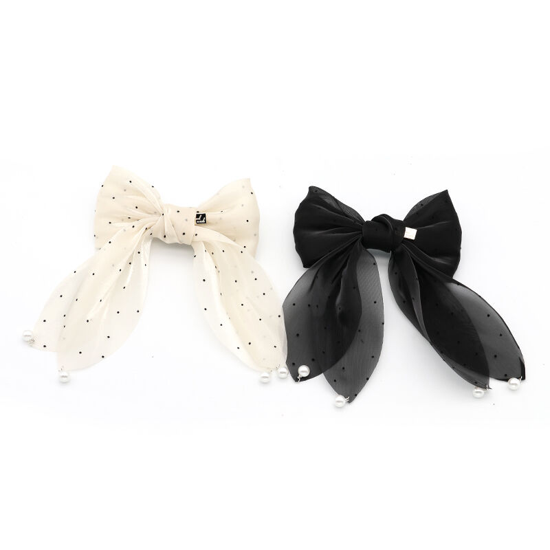 Заколка для волос  Pretty Girl TS30024 "Бант черные точки" 15 x 4 x 21 см