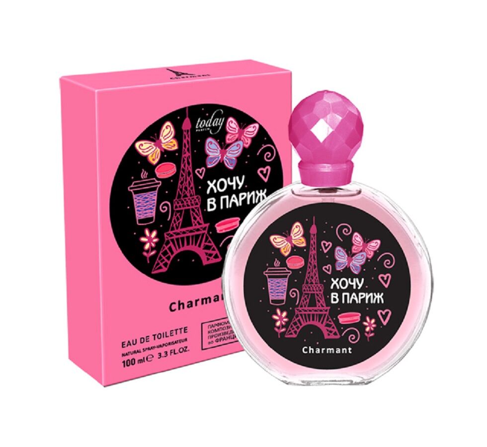 Туалетная вода для женщин  Хочу в Париж Charmant 100ml