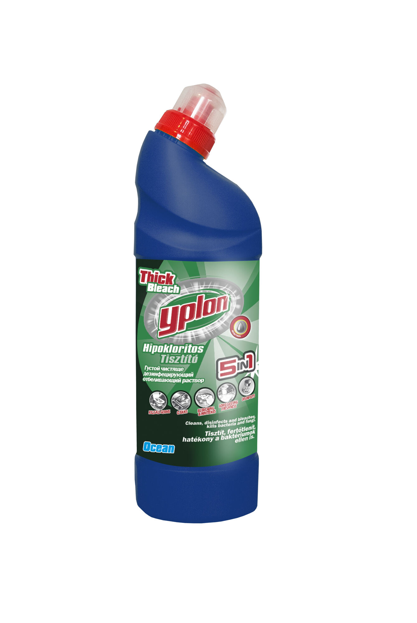 Отбеливатель концентрированный Океан 1л YPLON Thick Bleach 5in1