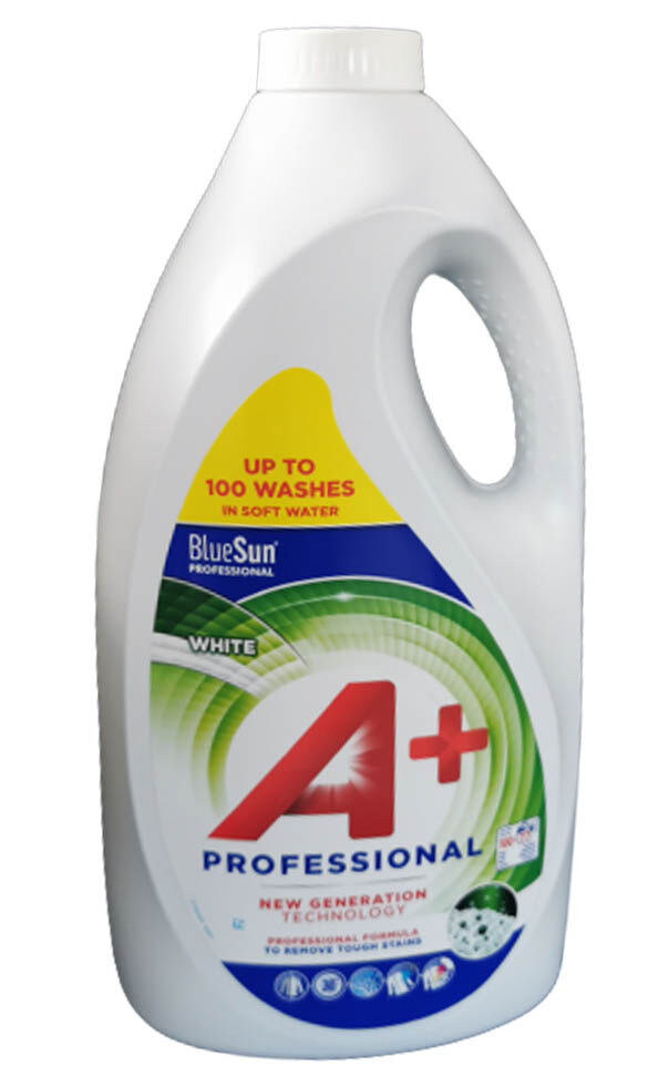 Гель для стирки А+ Professional White для белого белья 4,62 л (100 стирок)