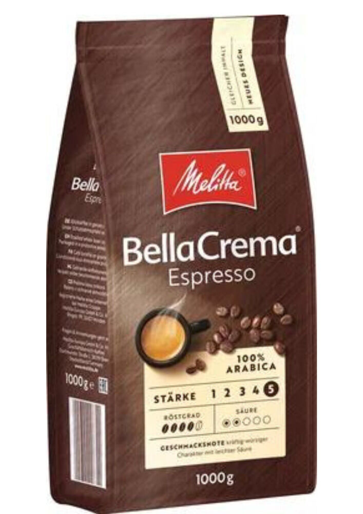 Кофе в зернах Melitta Bella Crema Espresso 1000г