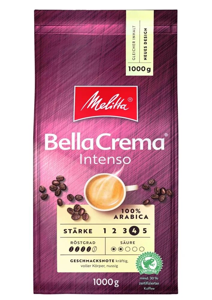 Кофе в зернах Melitta Bella Crema Intenso 1000г
