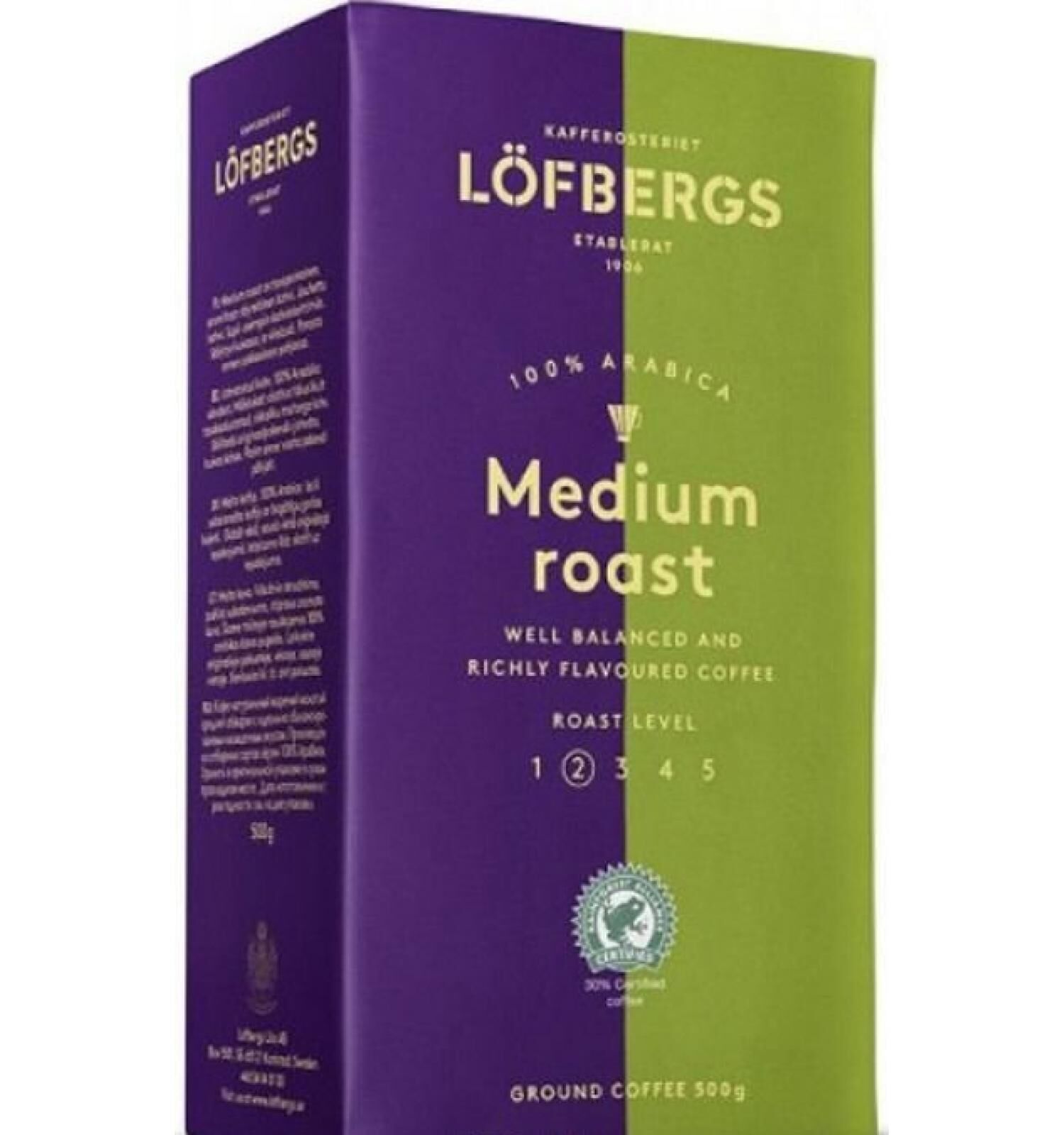 Кофе молотый LOFBERGS Medium roast 500 гр