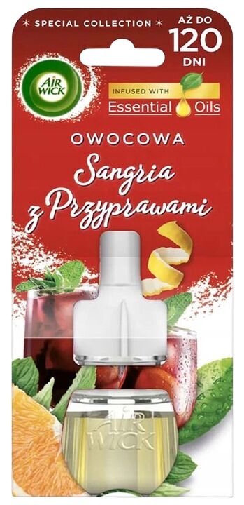 Сменный флакон освежителя воздуха в розетку AirWick Фруктовая Сангрия