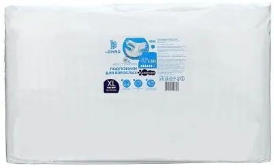 Подгузники для взрослых одноразовые Dr.Dinno Standart Plus XL 30 шт