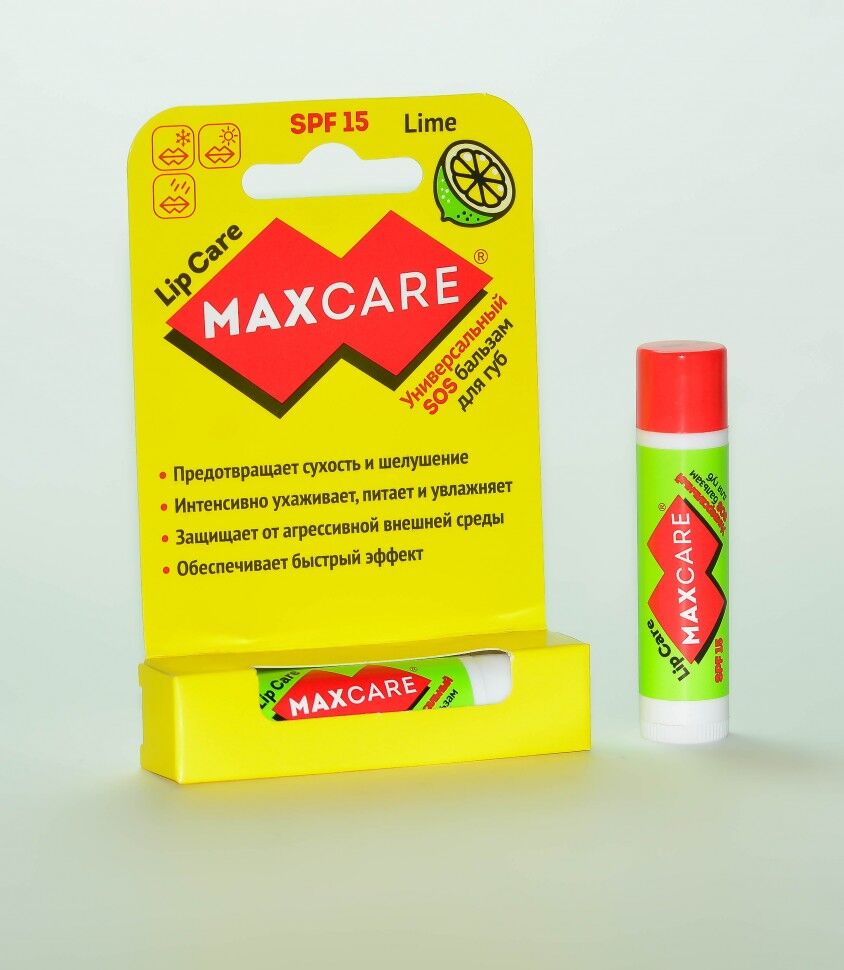 Универсальный SOS бальзам для губ MAXCARE "Лайм" 4,2 г