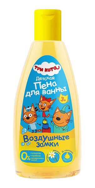 Детская пена для ванны ТРИ КОТА "Воздушные замки" 250 мл