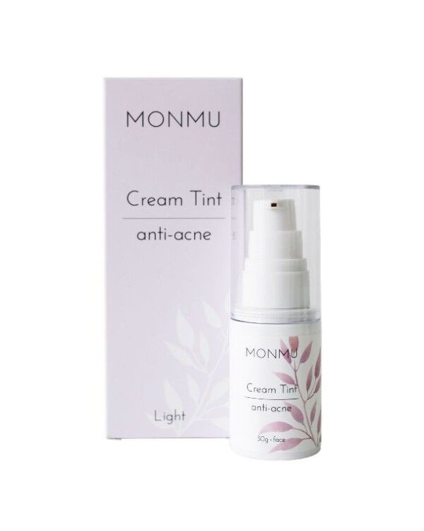 Крем-тинт "Anti-acne" с мерцающим эффектом MONMU, тон светлый 30 г