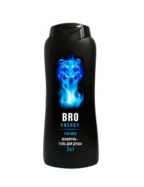 ШАМПУНЬ-ГЕЛЬ ДЛЯ ДУША 2 В 1 BRO ENERGY 400 МЛ