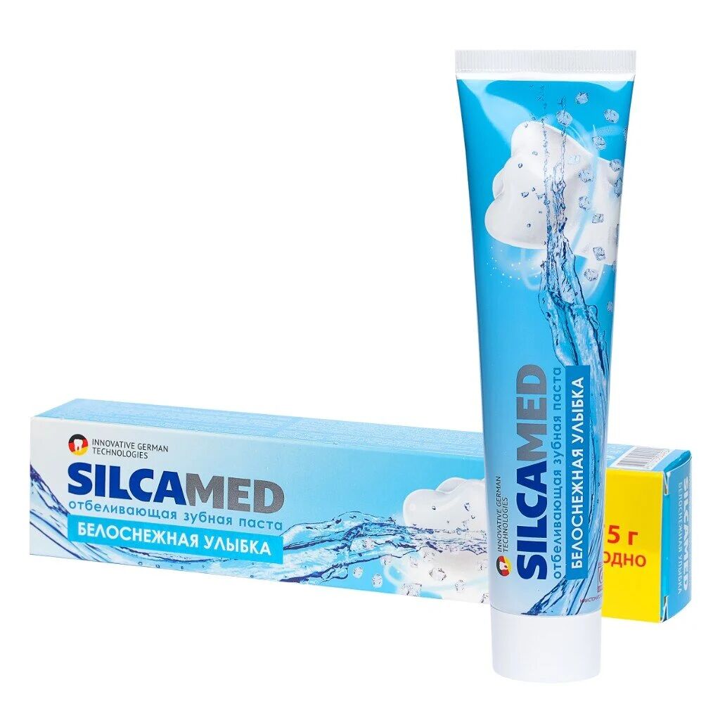 Зубная паста SILCAMED Белоснежная улыбка без пенала 175 г