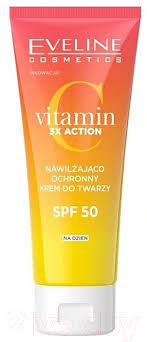 Увлажняющe-защитный дневной крем SPF50 Серия VITAMIN C 3x ACTION