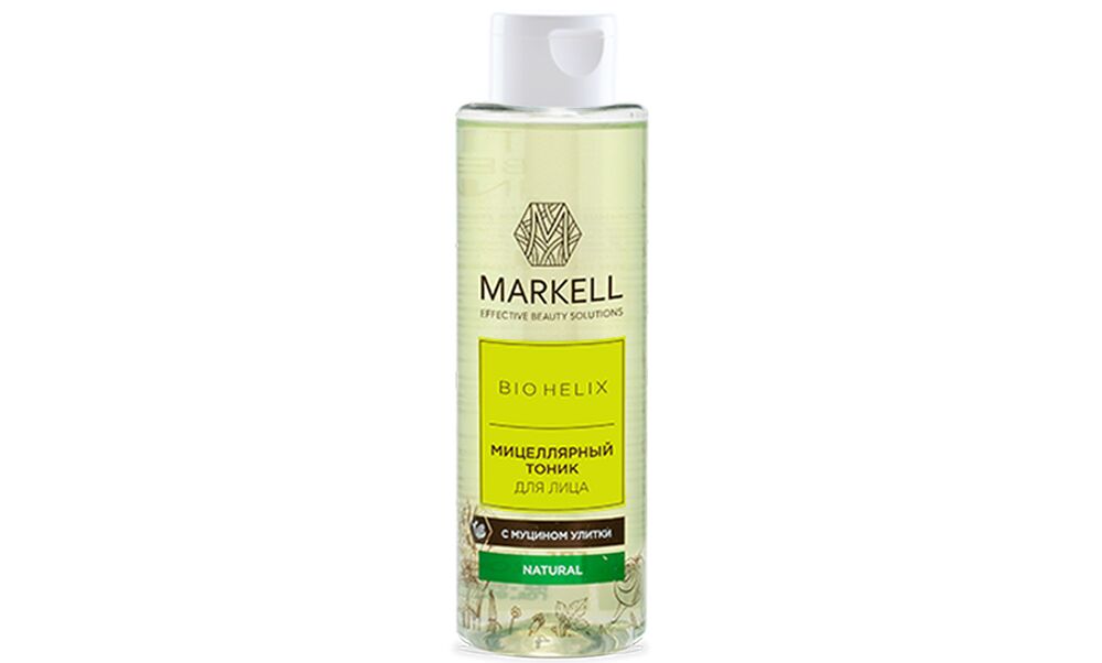 Мицеллярный тоник "BIO-HELIX"  для лица с муцином улитки, 200мл