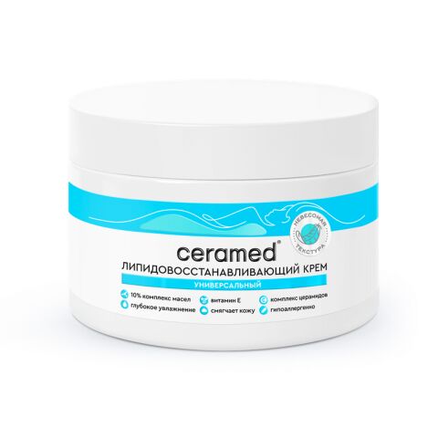 Липидовосстанавливающий универсальный крем для сухой, чувствительной и склонной к раздражению кожи серии "Церамед" ("Ceramed") 300 мл