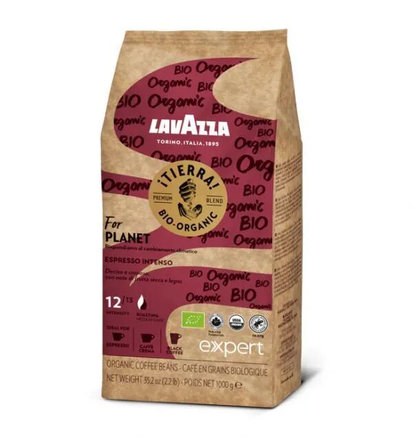 Кофе в зернах Lavazza "Tierra Bio Organic", 100%, арабика, 1 кг.