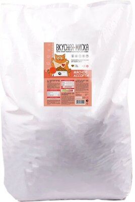 Корм для кошек сухой Мясное ассорти ТМ "Вкусная миска" 10кг