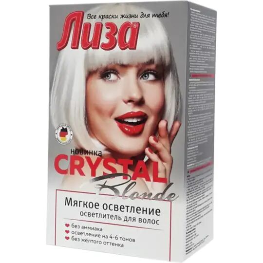 Осветлитель для волос CRYSTAL BLONDE Мягкое осветление т.з. ЛИЗА 116 мл