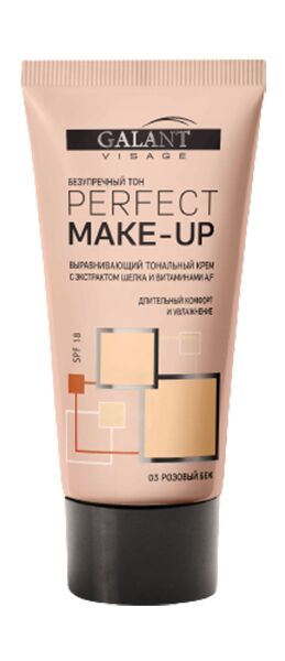 GALANT VISAGE Крем тональный выравнивающий  PERFECT MAKE-UР тон №3 розовый беж 50 мл