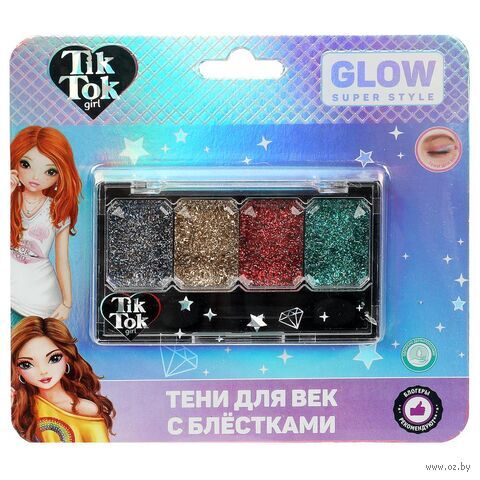 Тени для век с блестками TIK TOK GIRL арт YS98047-TTG 5,5 г