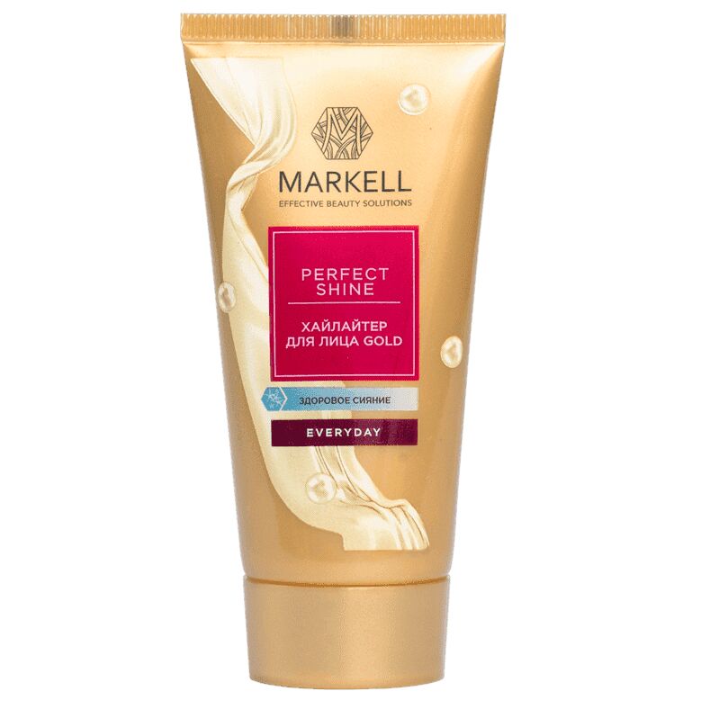 Хайлайтер для лица gold Серия "Markell Perfect Shine" 30 мл